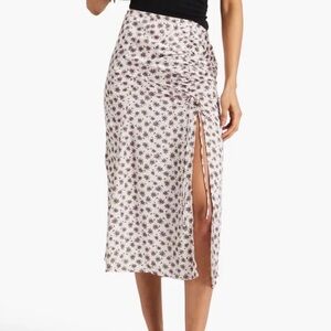 MAJE Slit Midi Printed Floral Skirt Women’s Size 34 Small